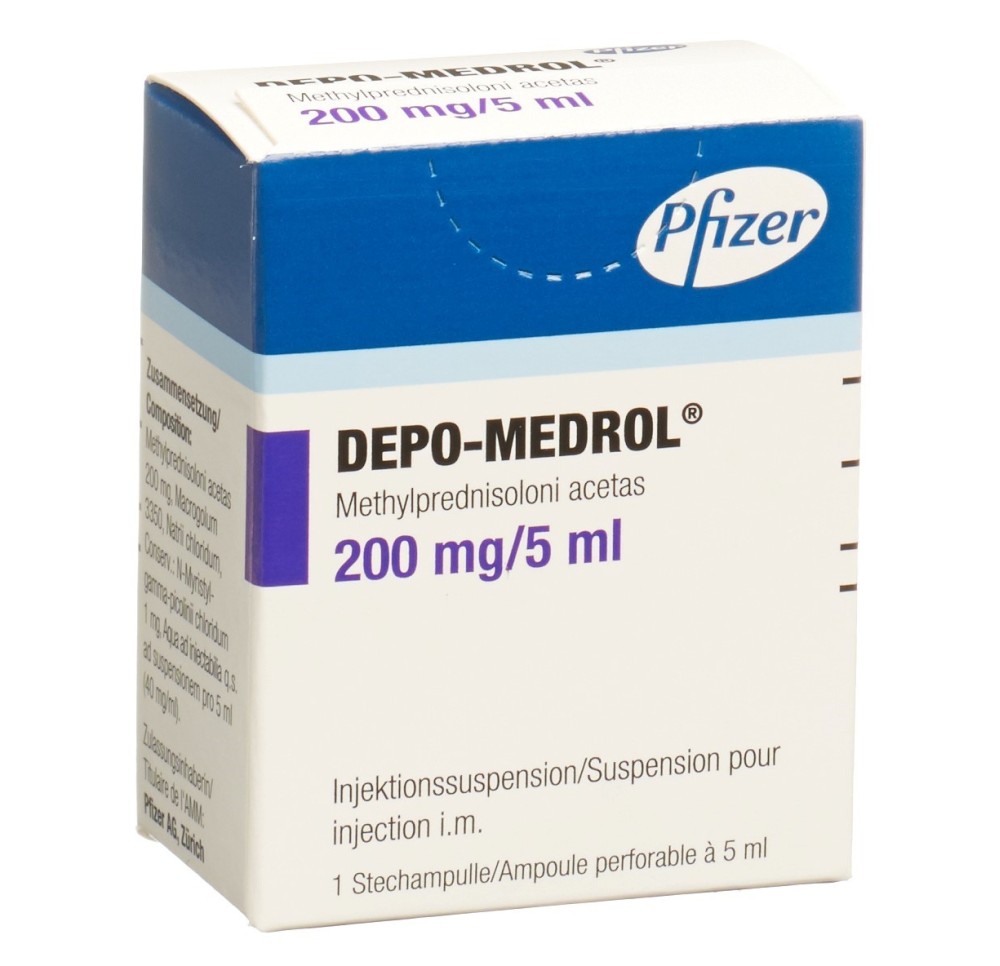 DEPO-MEDROL susp inj 200 mg/5ml flac 5 ml DEPO-MEDROL susp inj 200 mg/5ml flac 5 ml