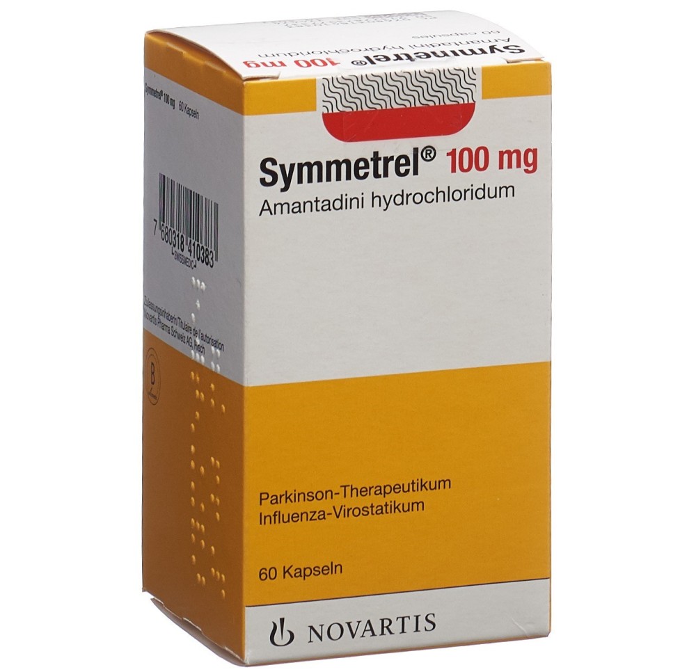 SYMMETREL caps 100 mg bte 60 pce SYMMETREL caps 100 mg bte 60 pce