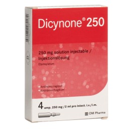 DICYNONE sol inj 250 mg 4 amp 2 ml