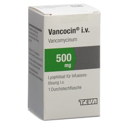 VANCOCIN subst sèche 500 mg i.v. flac