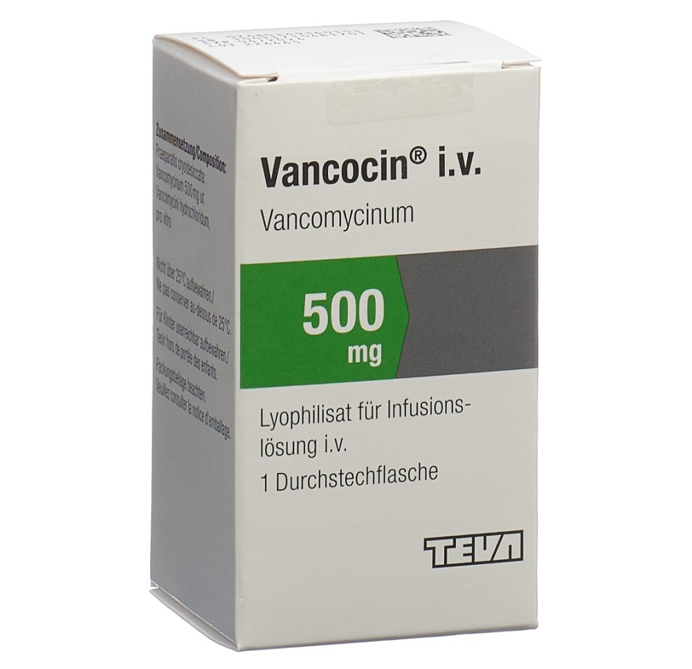 VANCOCIN subst sèche 500 mg i.v. flac VANCOCIN subst sèche 500 mg i.v. flac
