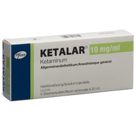 KETALAR sol inj 200 mg/20ml 5 flac 20 ml