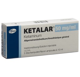 KETALAR sol inj 500 mg/10ml 5 flac 10 ml