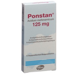 PONSTAN supp 125 mg enf 6 pce