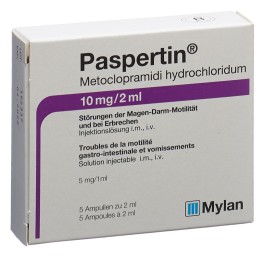 PASPERTIN sol inj 10 mg/2ml 5 amp 2 ml