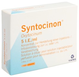 SYNTOCINON prép inj perf 5 UI 5 amp 1 ml