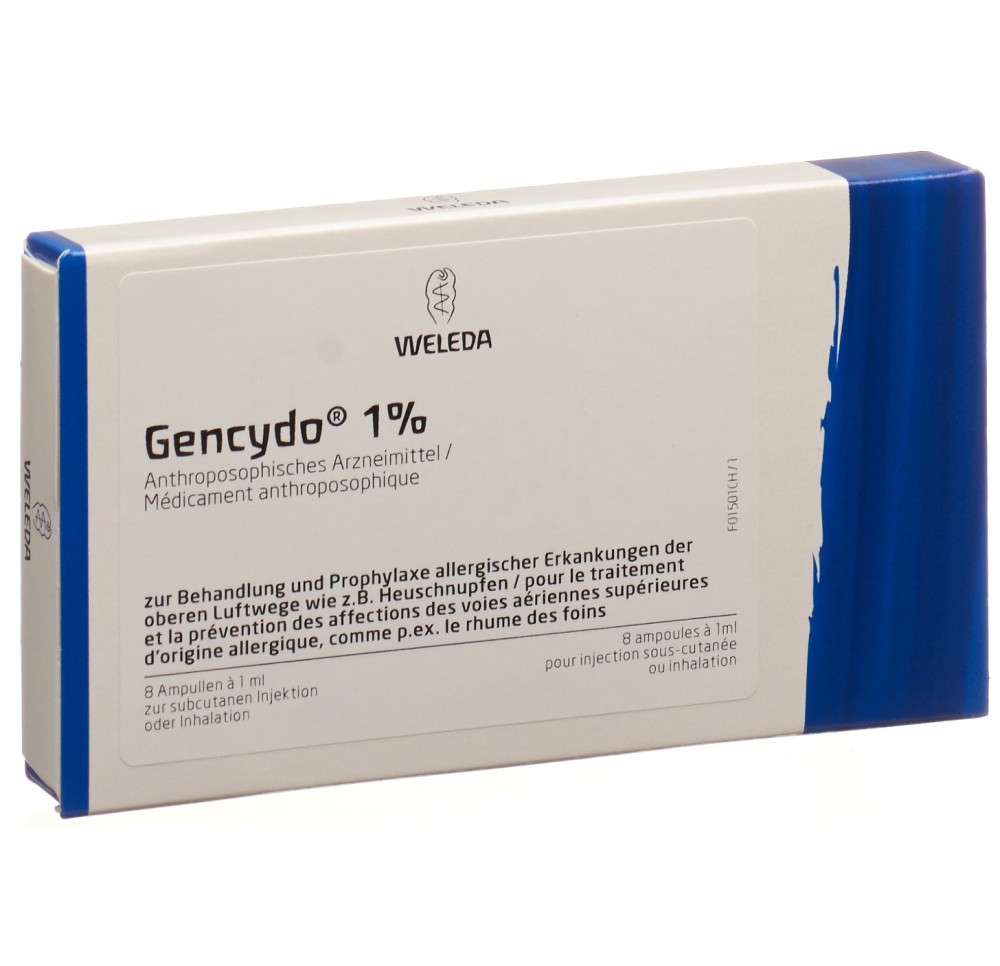 GENCYDO 1% sol inj 8 amp 1 ml GENCYDO 1% sol inj 8 amp 1 ml