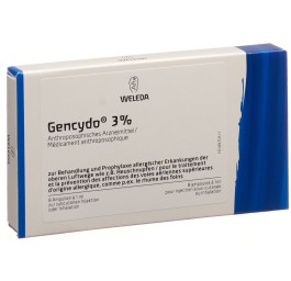 GENCYDO 3% sol inj 8 amp 1 ml