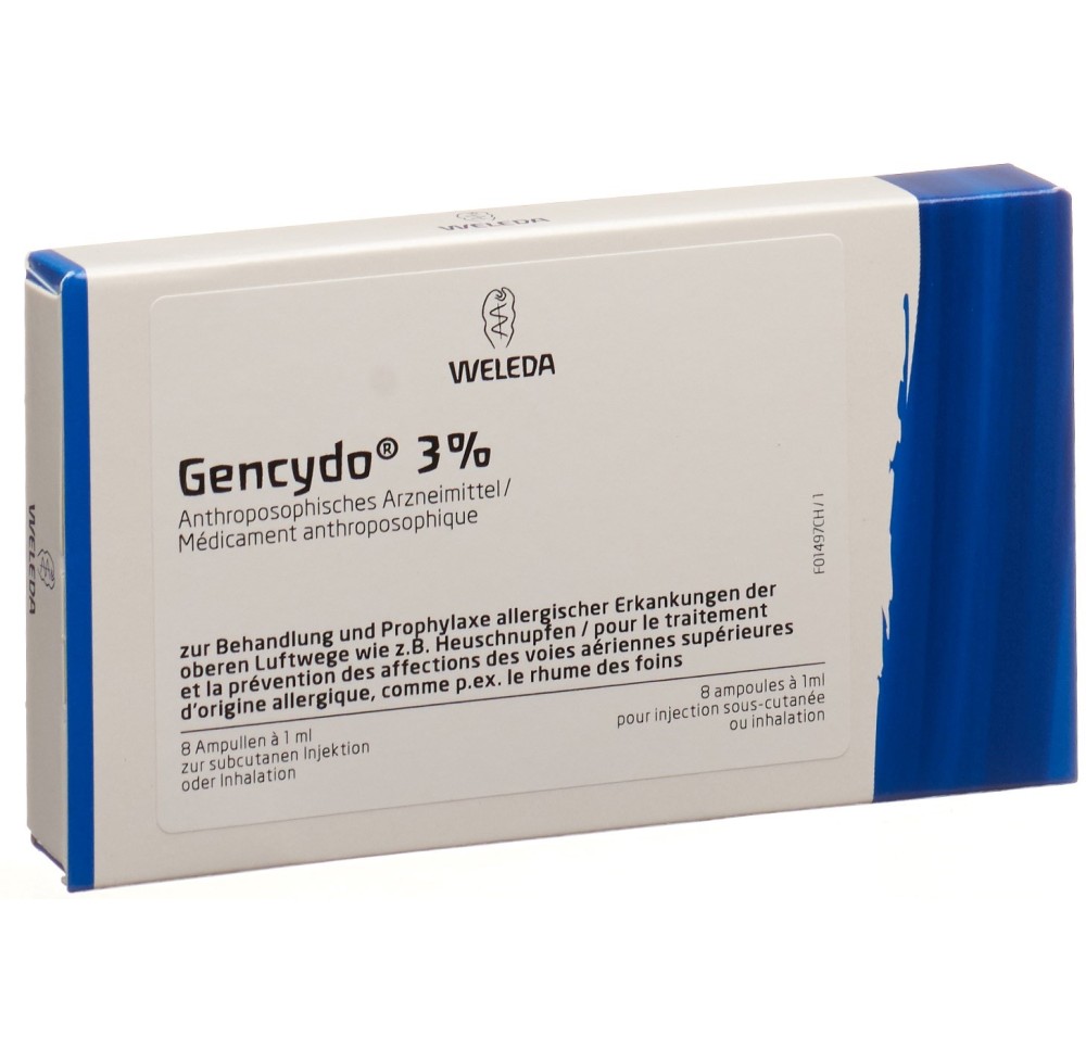 GENCYDO 3% sol inj 8 amp 1 ml GENCYDO 3% sol inj 8 amp 1 ml