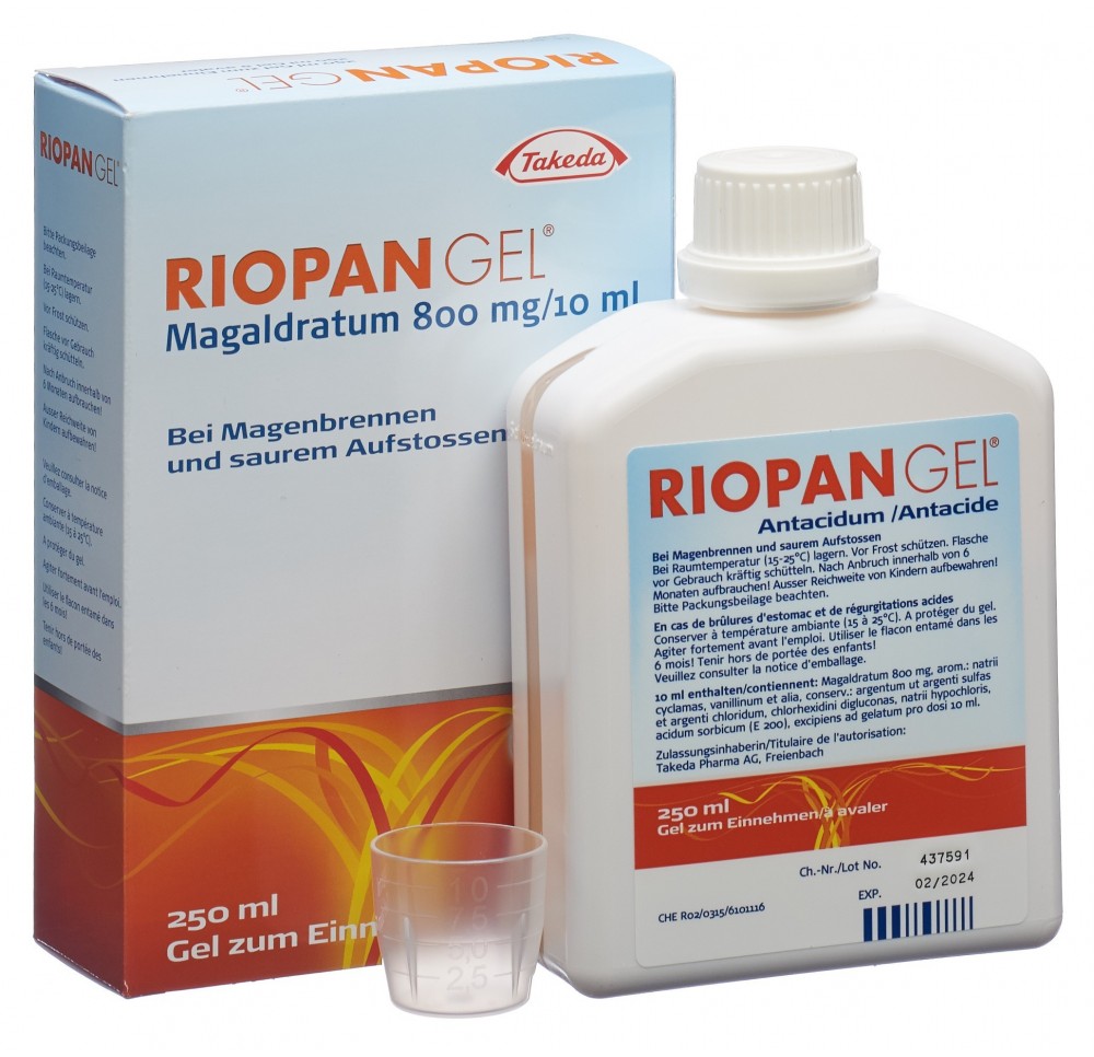 Riopan Gel 800 mg fl 250 ml