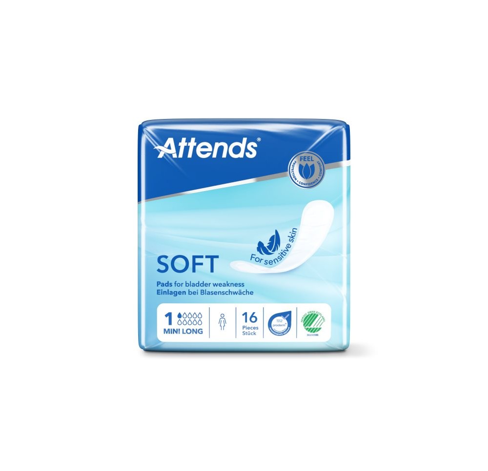 ATTENDS Soft 1 mini long langes sach 16 pce ATTENDS Soft 1 mini long langes sach 16 pce