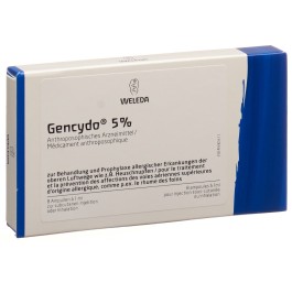 GENCYDO 5% sol inj 8 amp 1 ml