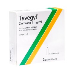 TAVEGYL sol inj 2 mg/2ml i.m./i.v. 5 amp 2 ml
