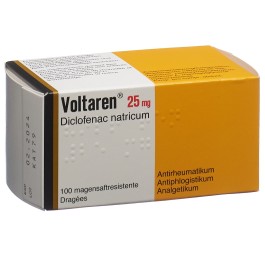 VOLTARENE drag 25 mg 100 pce