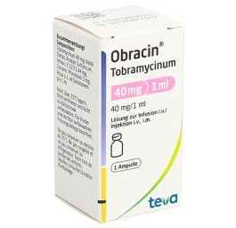 OBRACIN sol inj 40 mg/ml flac 1 ml