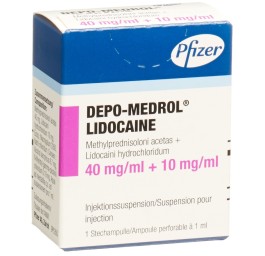 DEPO-MEDROL Lidocaïne 40 mg/ml flac 1 ml