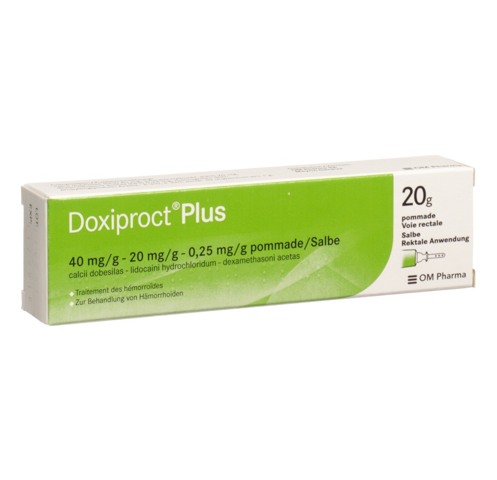 DOXIPROCT Plus ong tb 20 g DOXIPROCT Plus ong tb 20 g