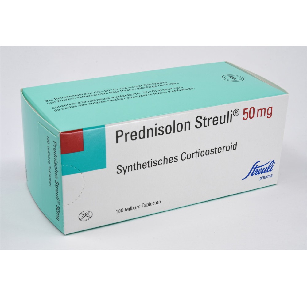 PREDNISOLONE Streuli cpr 50 mg 100 pce PREDNISOLONE Streuli cpr 50 mg 100 pce