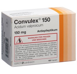 CONVULEX caps 150 mg 100 pce