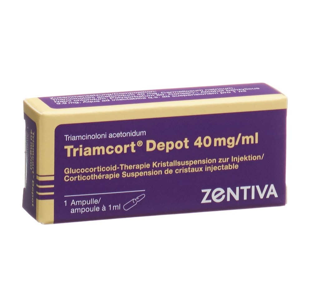 TRIAMCORT Dépôt susp crist 40 mg/ml amp 1 ml TRIAMCORT Dépôt susp crist 40 mg/ml amp 1 ml