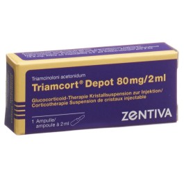TRIAMCORT Dépôt susp crist 80 mg/2ml amp 2 ml