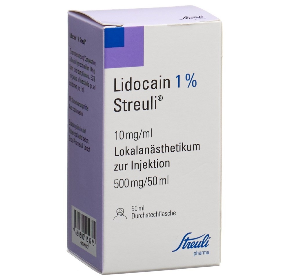 LIDOCAÏNE Streuli 1% 500 mg/50ml flac 50 ml