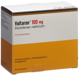VOLTARENE supp 100 mg adult 50 pce