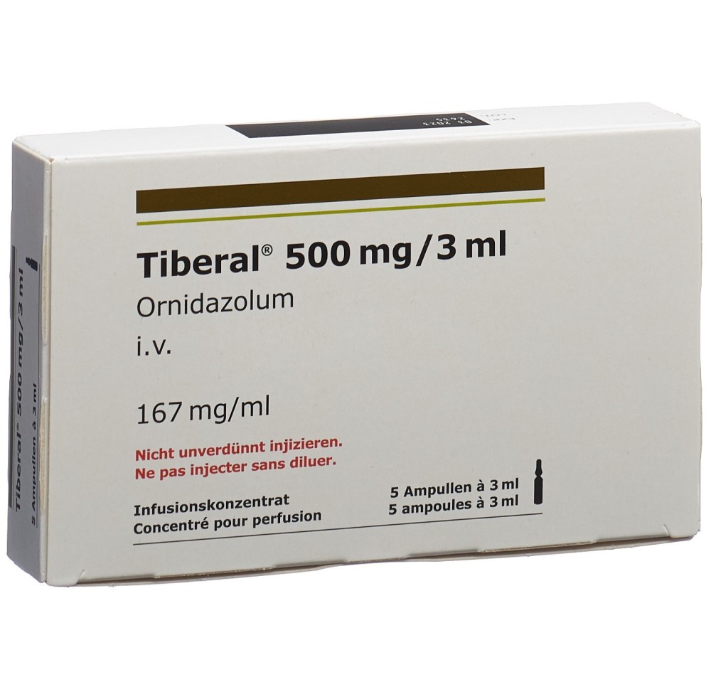 TIBERAL conc perf 500 mg/3ml 5 amp 3 ml TIBERAL conc perf 500 mg/3ml 5 amp 3 ml