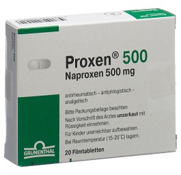 PROXEN cpr pell 500 mg 20 pce