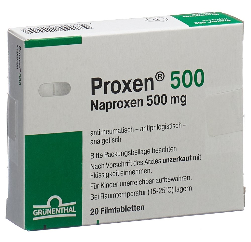 PROXEN cpr pell 500 mg 20 pce PROXEN cpr pell 500 mg 20 pce