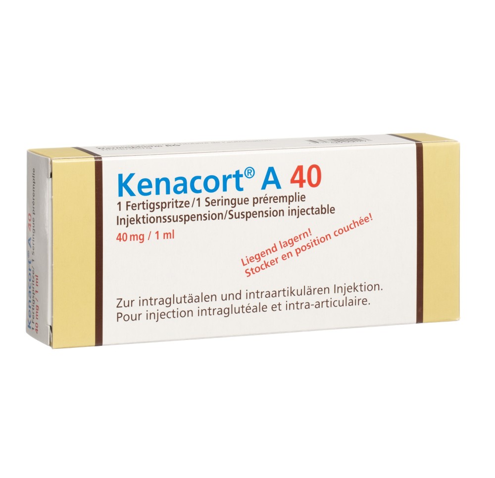 KENACORT A 40 susp inj 40 mg/ml amp ser 1 ml KENACORT A 40 susp inj 40 mg/ml amp ser 1 ml