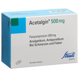 ACETALGINE cpr 500 mg 100 pce