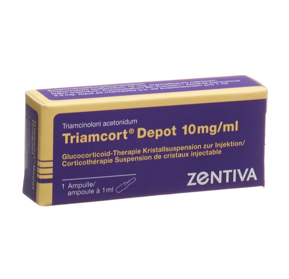 TRIAMCORT Dépôt susp crist 10 mg/ml amp 1 ml TRIAMCORT Dépôt susp crist 10 mg/ml amp 1 ml