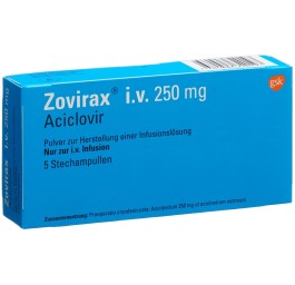 ZOVIRAX subst sèche 250 mg flac 5 pce