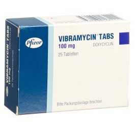 VIBRAMYCINE Tabs cpr 100 mg 25 pce