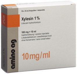 XYLESINE sol inj 100 mg/10ml 10 amp 10 ml