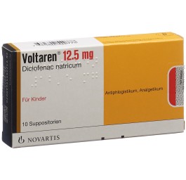 VOLTARENE supp 12.5 mg enf 10 pce