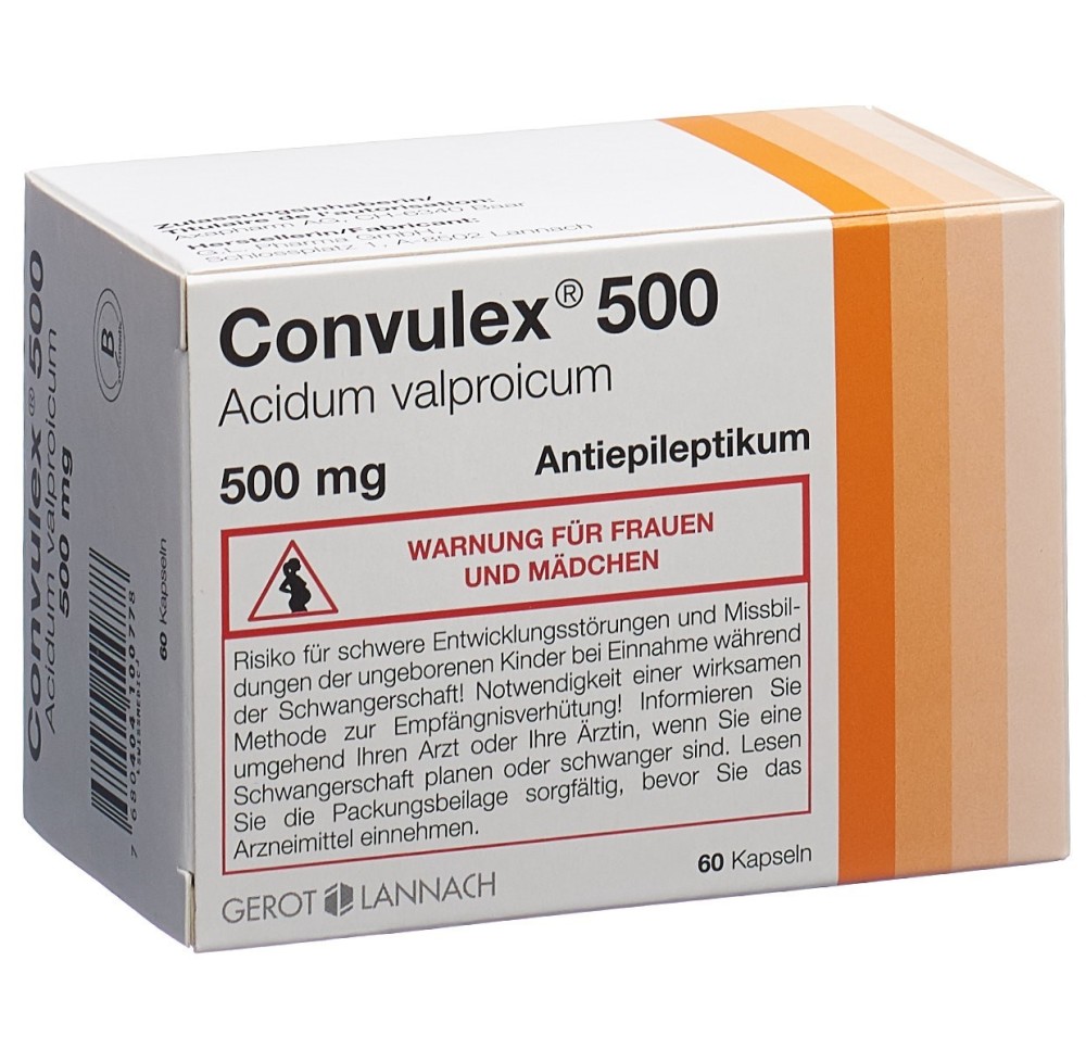 CONVULEX caps 500 mg 60 pce CONVULEX caps 500 mg 60 pce
