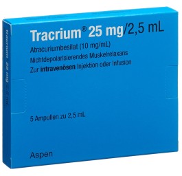 TRACRIUM sol inj 25 mg/2.5ml 5 amp 2.5 ml