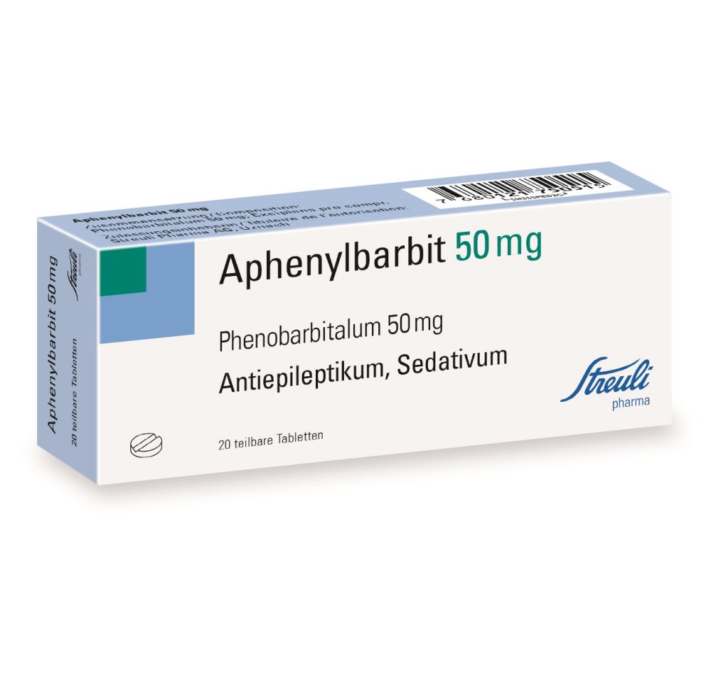 APHENYLBARBITE Streuli cpr 50 mg 20 pce APHENYLBARBITE Streuli cpr 50 mg 20 pce