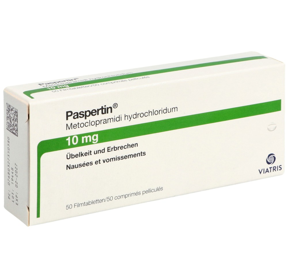 PASPERTIN cpr pell 10 mg 50 pce PASPERTIN cpr pell 10 mg 50 pce