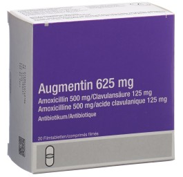 AUGMENTIN cpr pell 625 mg adult 20 pce