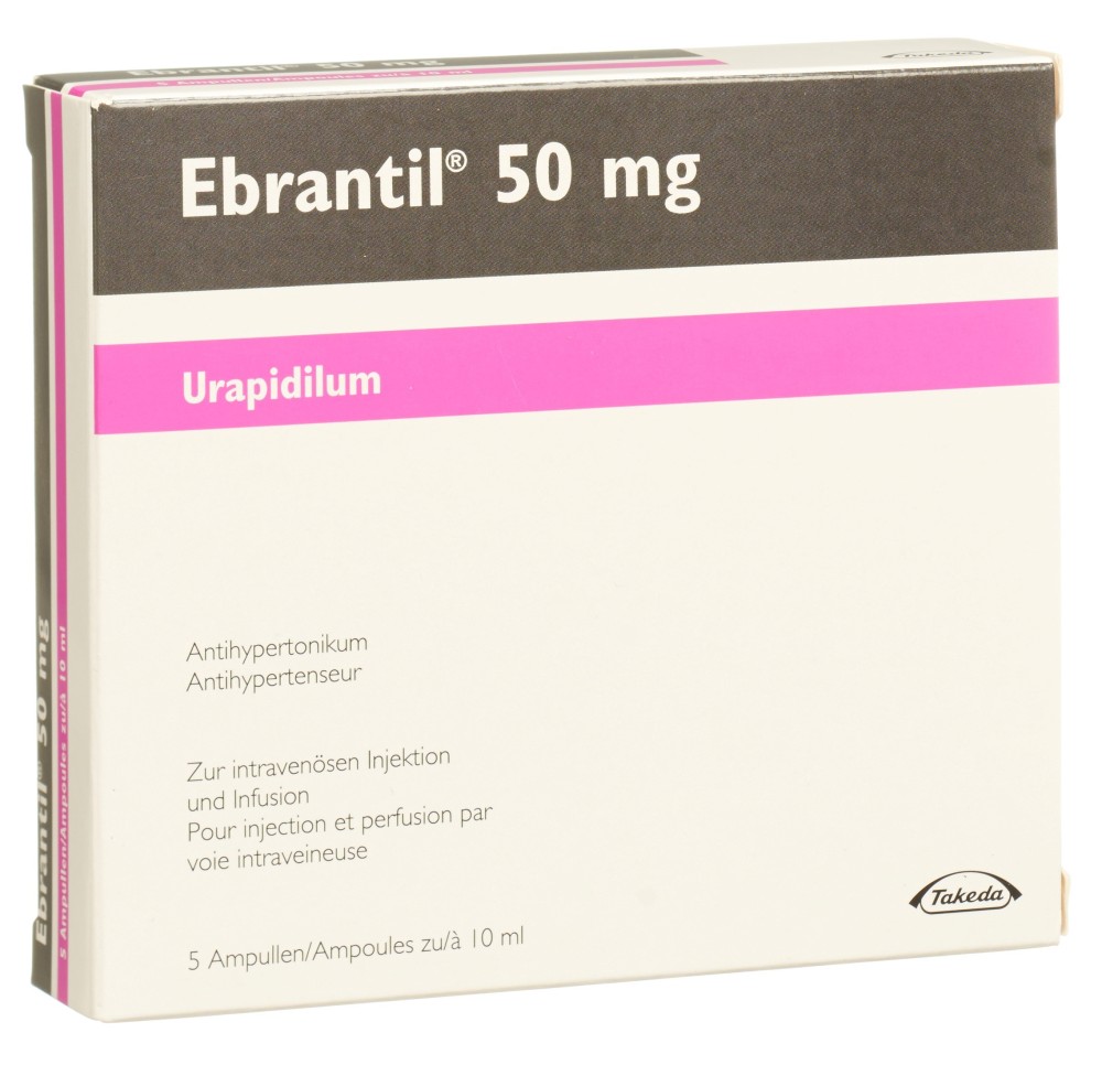 EBRANTIL sol inj 50 mg/10ml 5 amp 10 ml EBRANTIL sol inj 50 mg/10ml 5 amp 10 ml