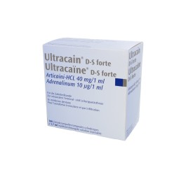 ULTRACAÏNE D-S FORTE sol inj 100 amp 1.7 ml
