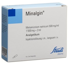 MINALGINE sol inj 1 g/2ml i.m/i.v. 10 amp 2 ml
