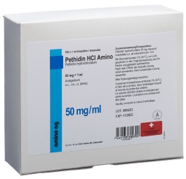 PETHIDINE HCL Amino 50 mg/ml 100 amp 1 ml