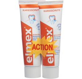 elmex PROTECTION CARIES dentifrice duo 2 x 75 ml