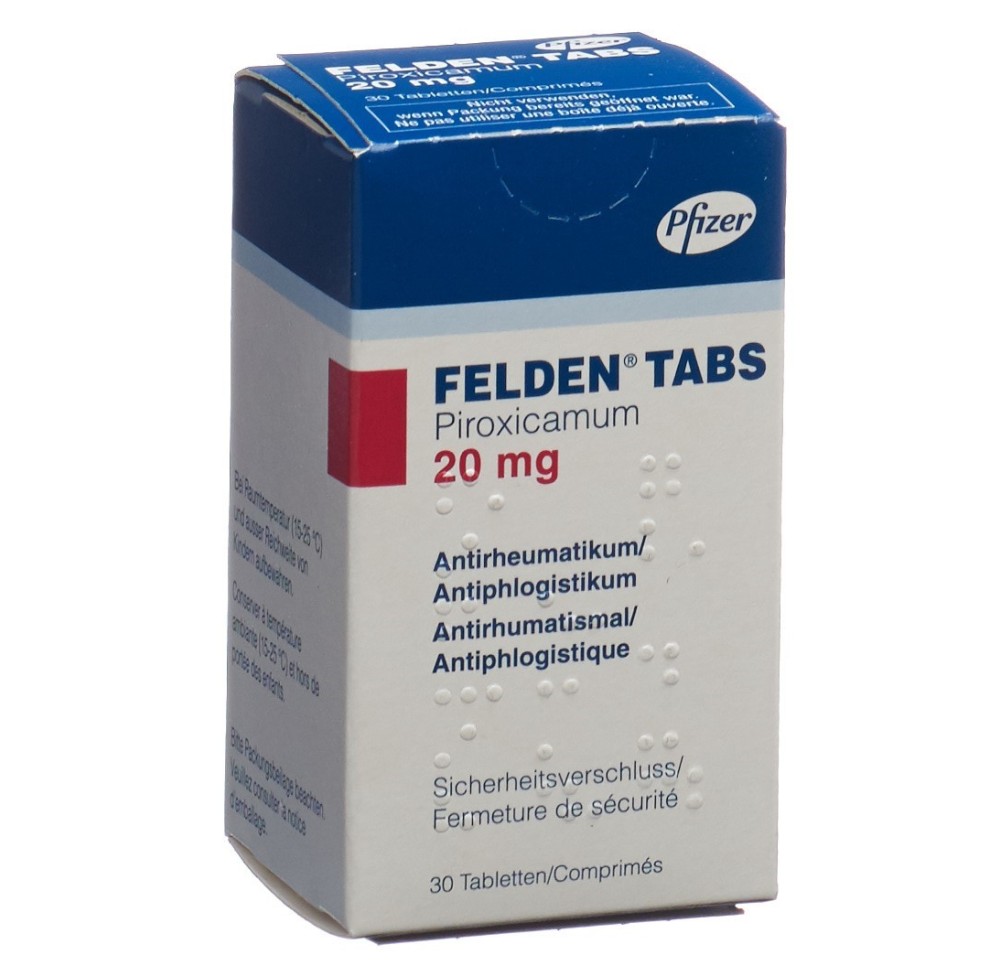 FELDEN Tabs cpr 20 mg bte 30 pce FELDEN Tabs cpr 20 mg bte 30 pce