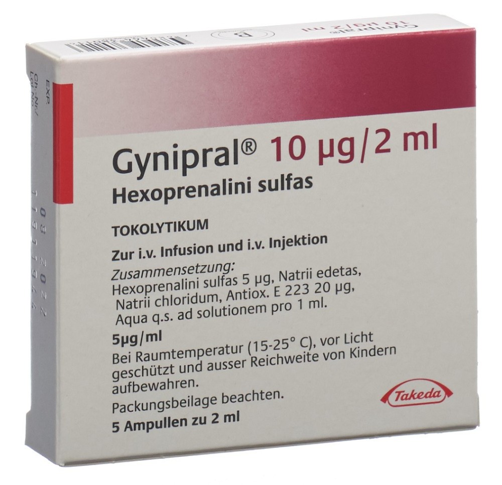 GYNIPRAL sol inj 10 mcg/2ml 5 amp 2 ml