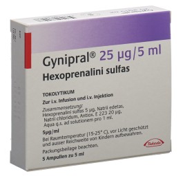 GYNIPRAL sol inj 25 mcg/5ml 5 amp 5 ml